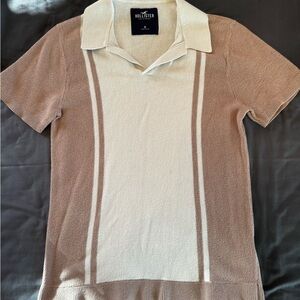 Hollister Cream Polo Shirt